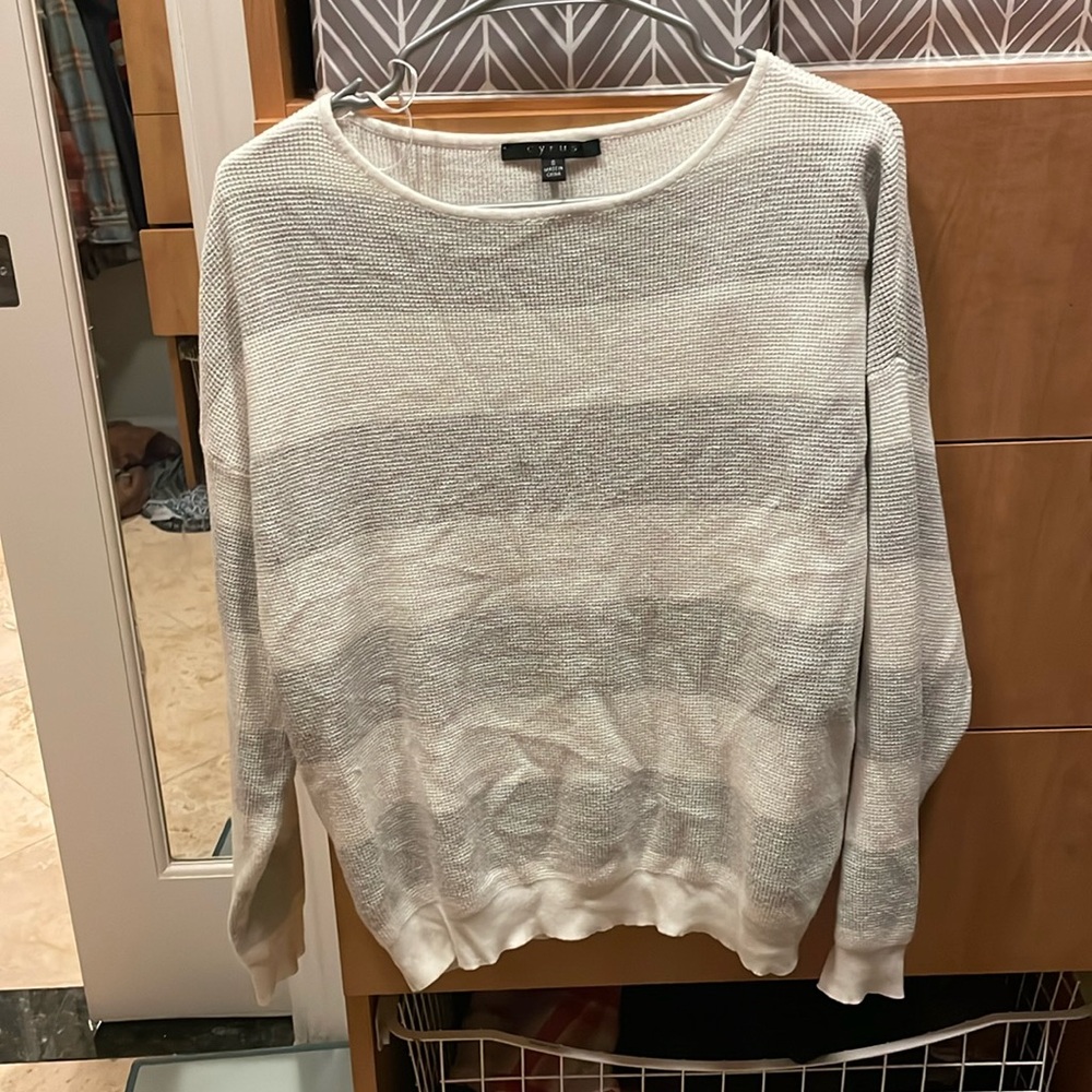 Lightweight waffle sweater size small